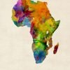 Africa Watercolor Map